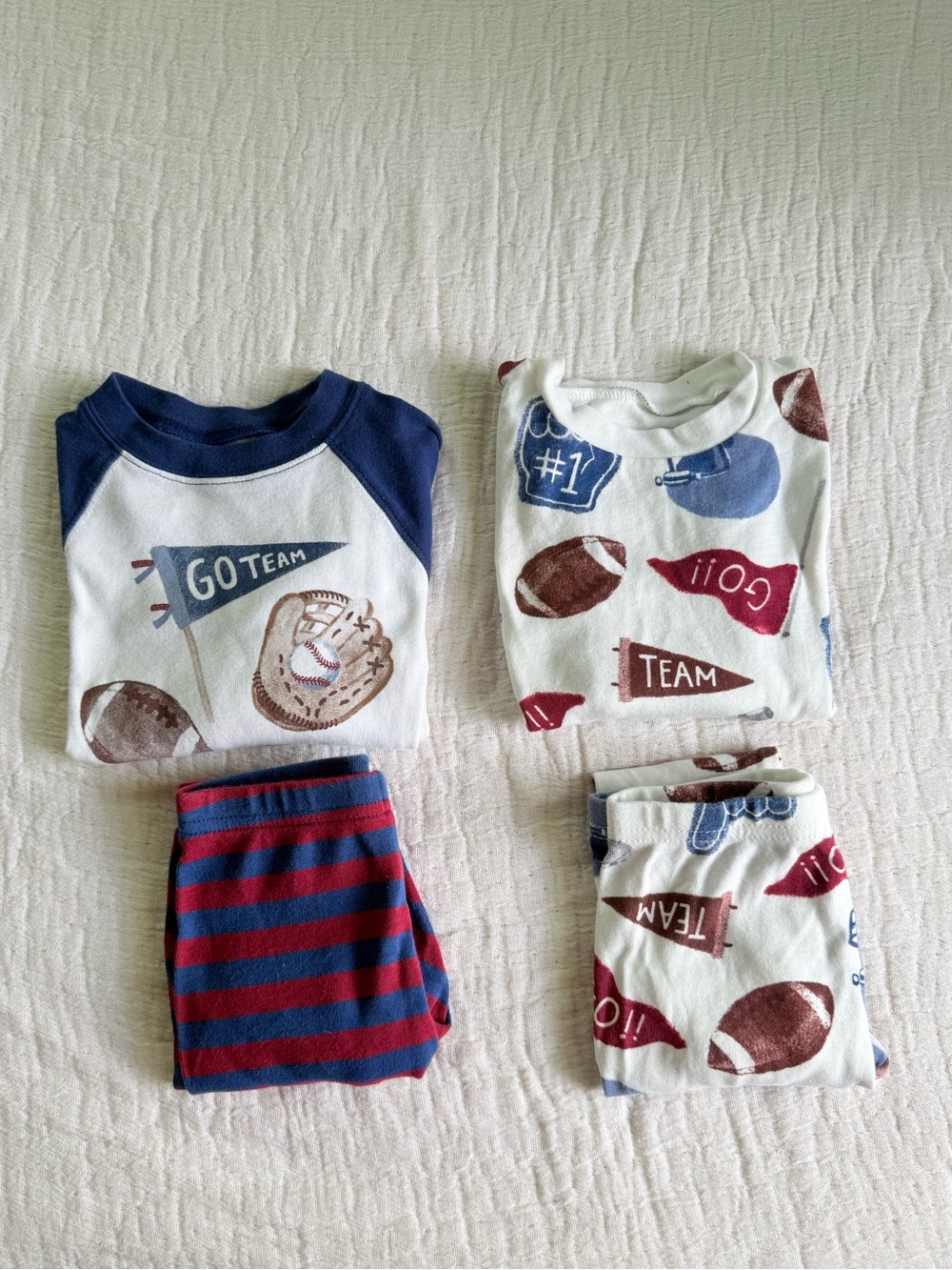 Sport pajama matching sets